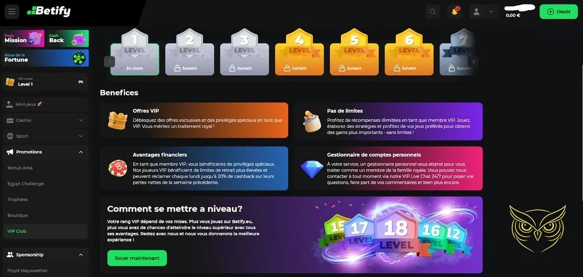 Icône de la vérification de compte Betify Casino