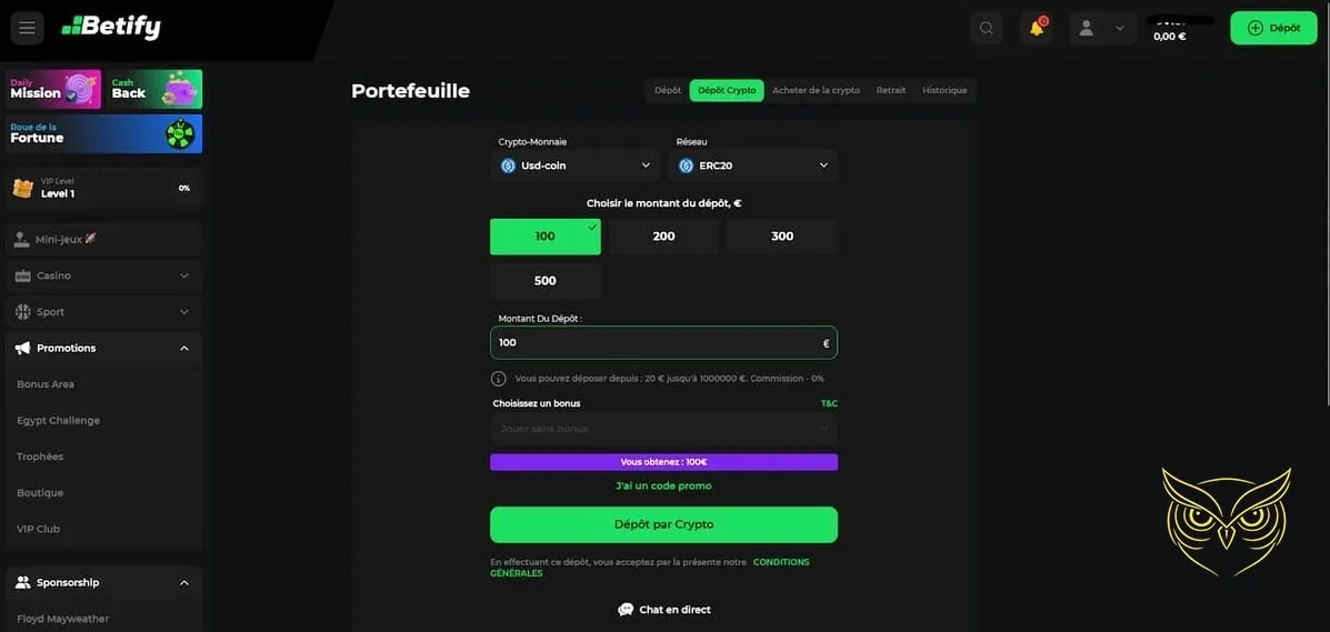 Icône de la section jeux de table du casino Betify