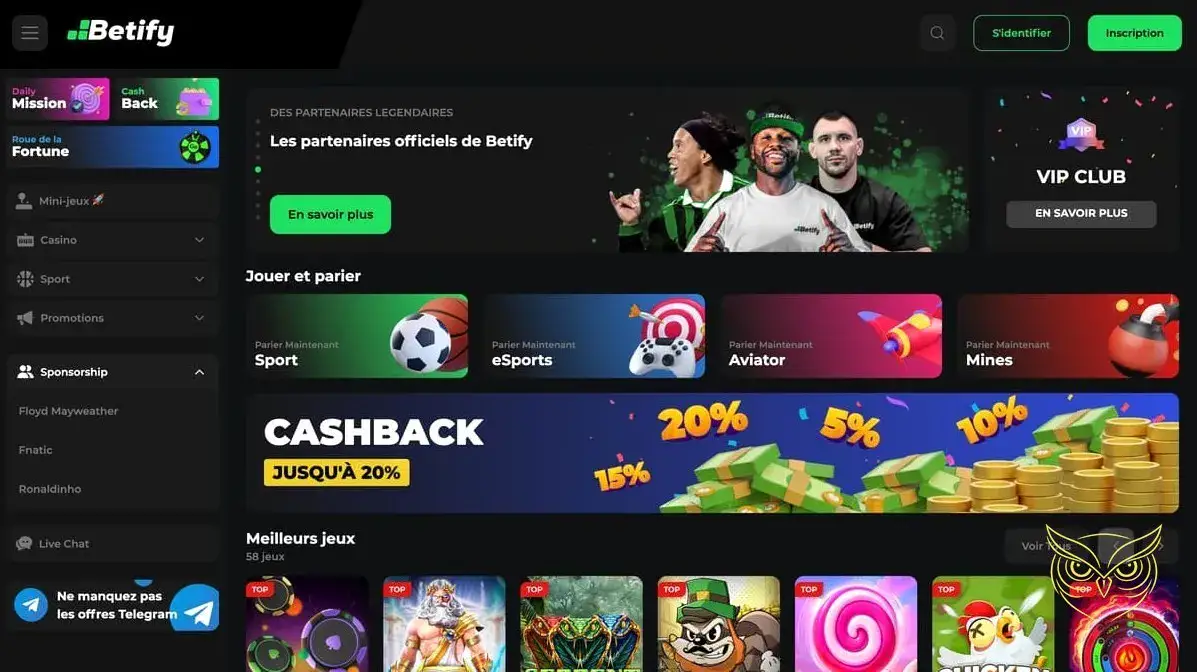 Visuel promotionnel du casino Betify