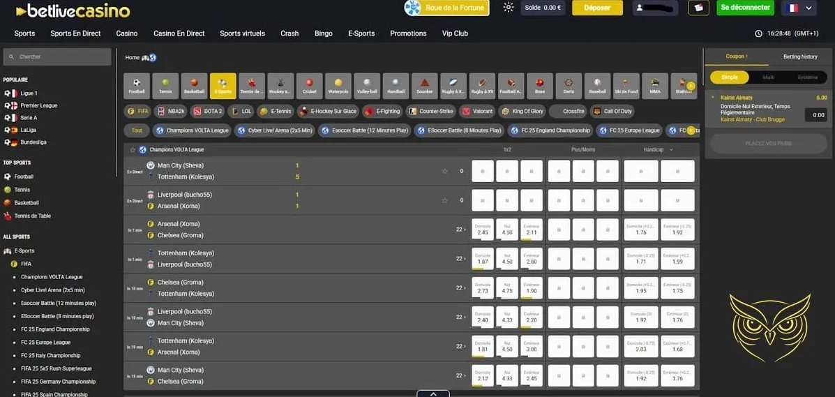 Icône de la section Loteries BetLive Casino