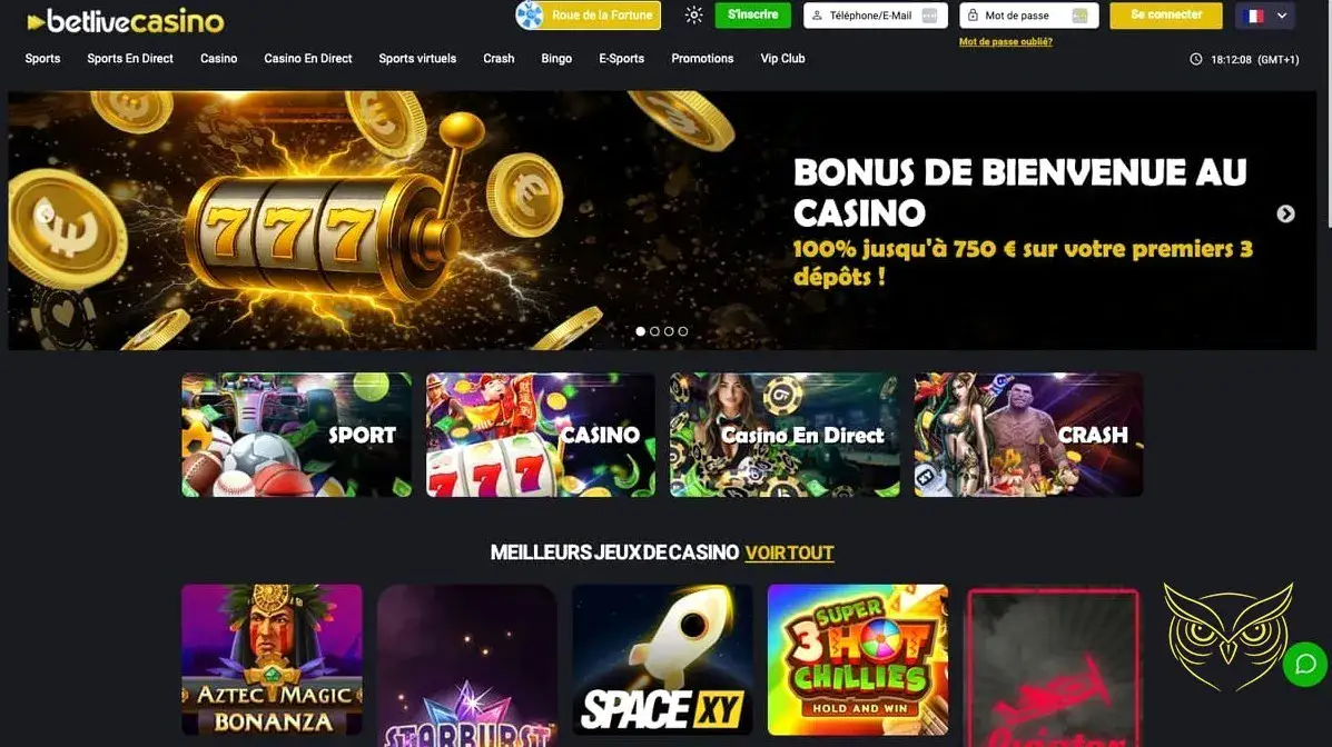 Logo officiel du casino en ligne Betlive Casino