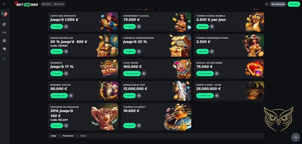 Icône de la catégorie Jeux de table Bet On Red Casino