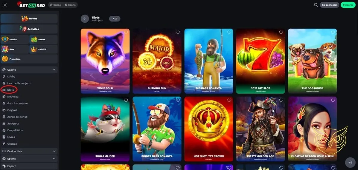 Liste des autres bonus réguliers Bet On Red Casino