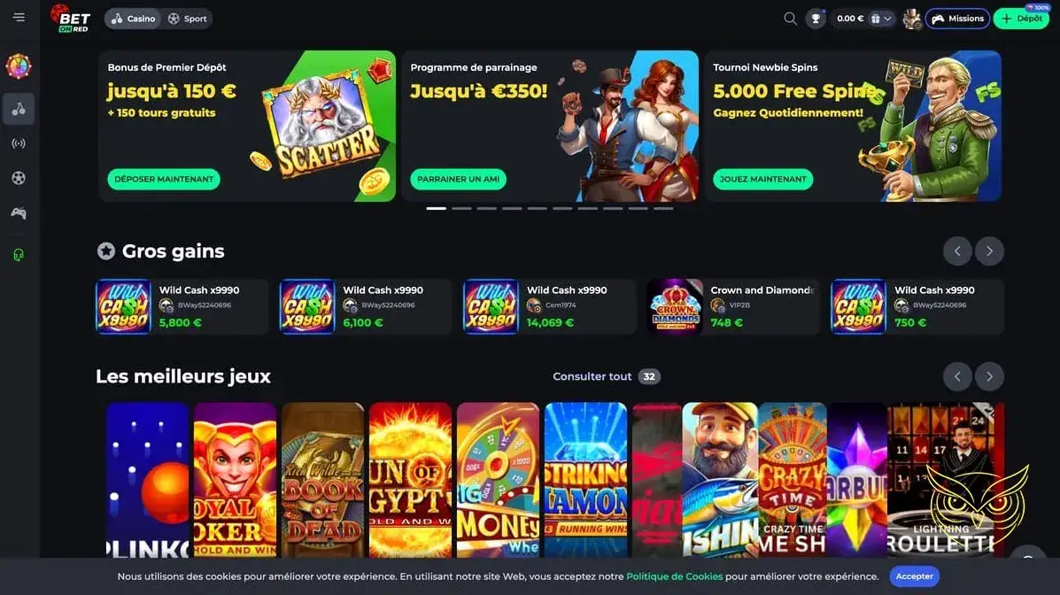 Logo du casino en ligne Betonred