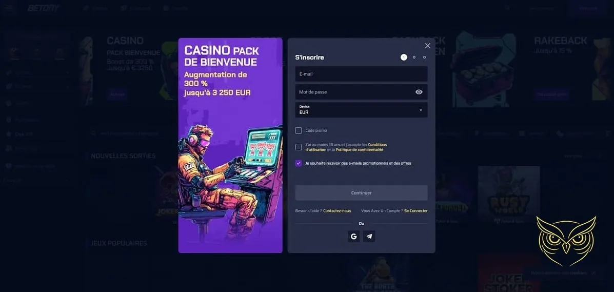 Icône de la section Paris sportifs Betory Casino