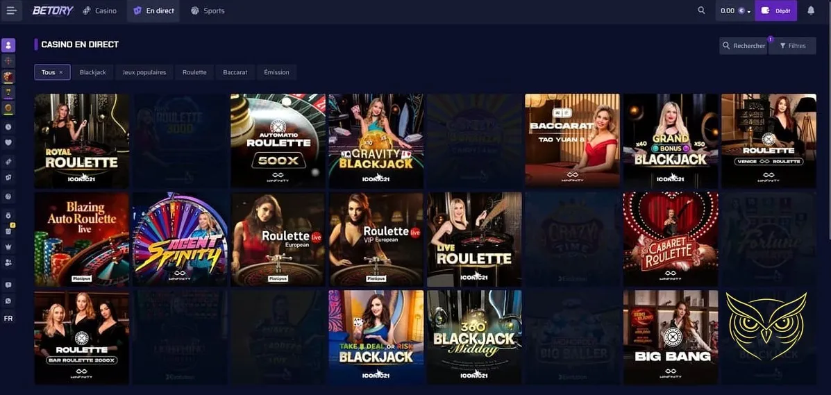 Bannière du bonus bienvenue sport Betory Casino