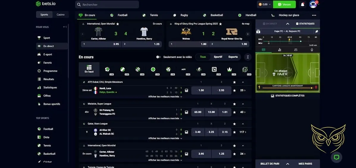 Icône de la section loterie Bets.io Casino