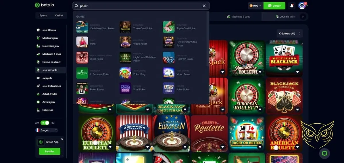 Icône pour l'achat de cryptomonnaies Bets.io Casino