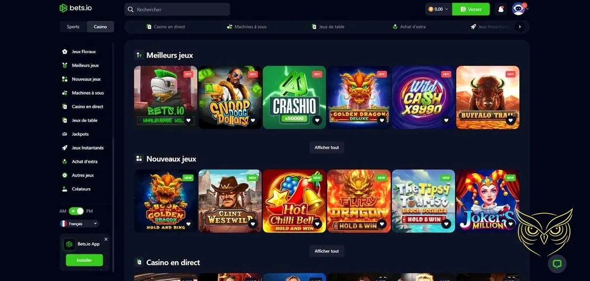 Icône de la catégorie machines à sous Bets.io Casino