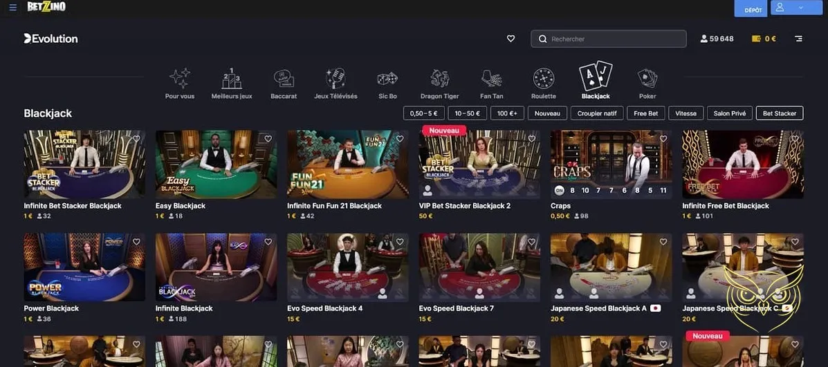 Icône des machines à sous Betzino Casino