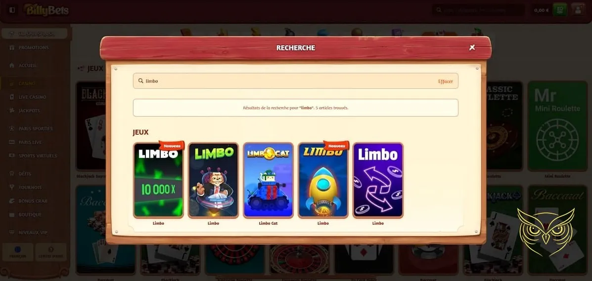 Icône du bonus de premier dépôt BillyBets Casino