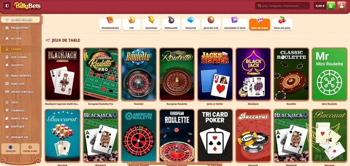 Icône des promotions régulières du casino BillyBets