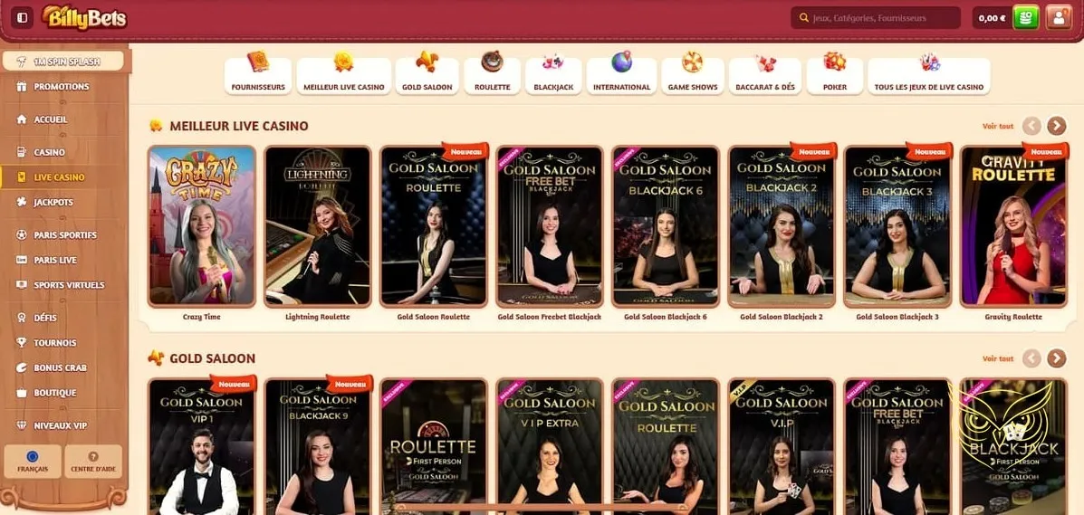 Visuel du bonus exclusif 'Crab' de BillyBets Casino