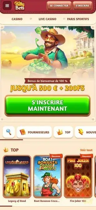 Icône de l'application mobile BillyBets Casino