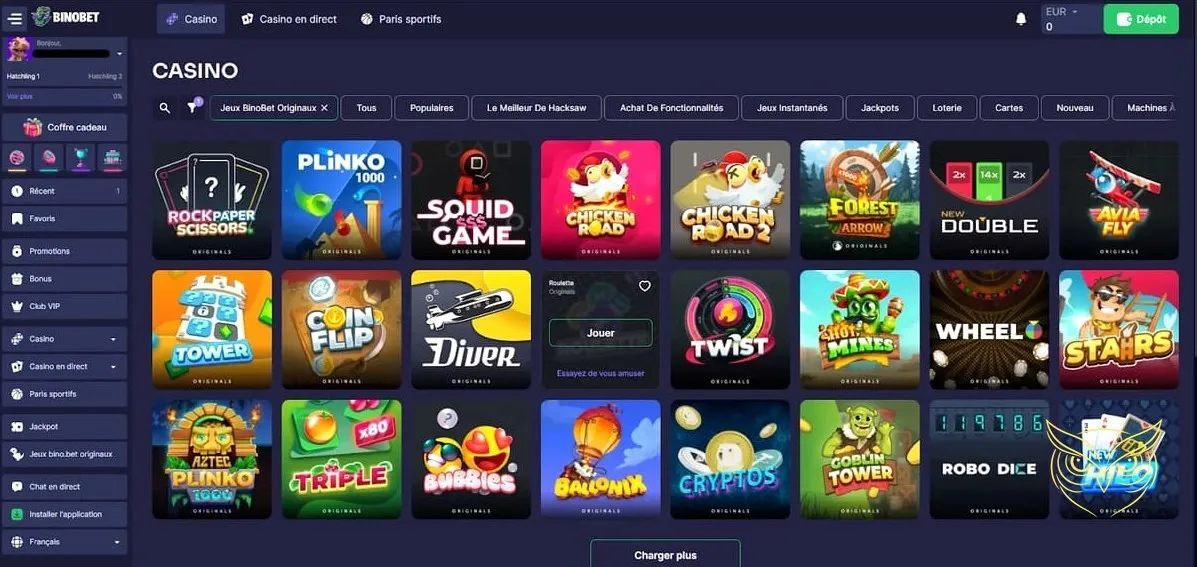 Icône de la catégorie machines à sous Bino.bet Casino