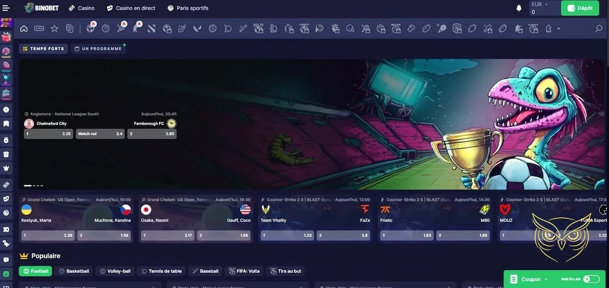 Logo du programme Club VIP de Binobet Casino