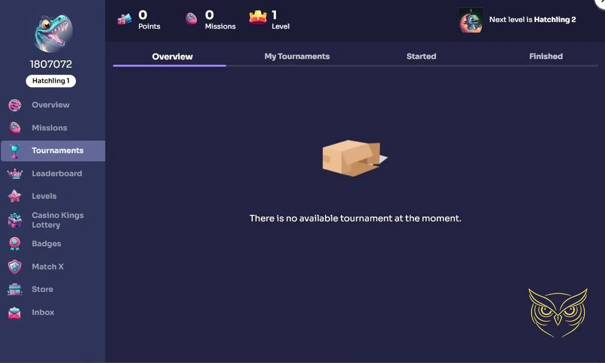 Icône du processus d'inscription Binobet Casino