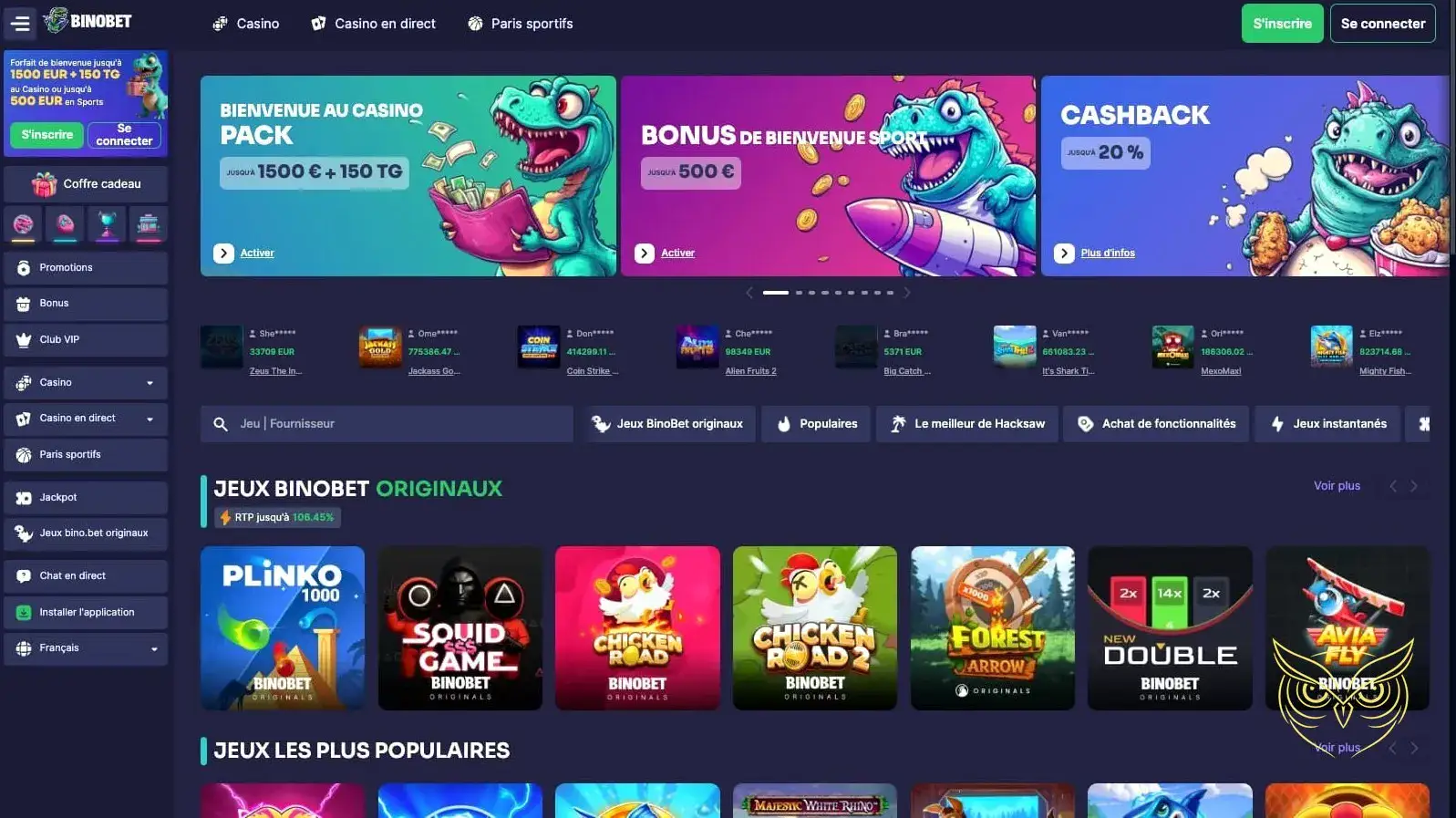 Logo officiel du casino Bino.bet