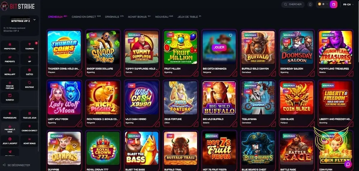 Icône de la boutique du casino Bitstrike