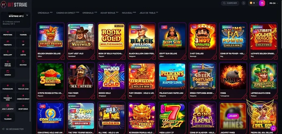 Icône des tournois de Bitstrike Casino