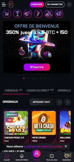 Logo de l'application mobile Bitstrike Casino