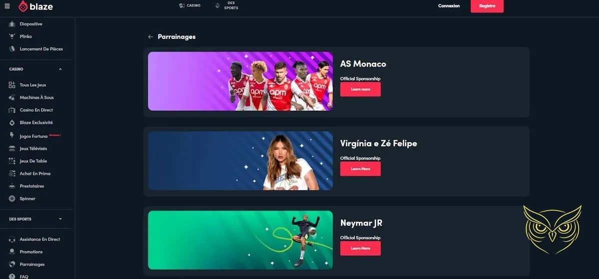 Icône de la section FAQ de Blaze Casino