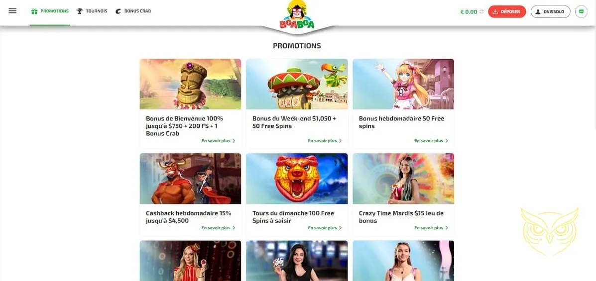 Icône des machines à sous Boaboa Casino