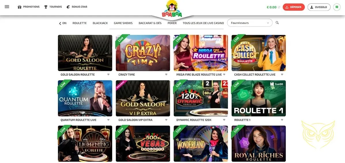 Icône de la section FAQ de Boaboa Casino