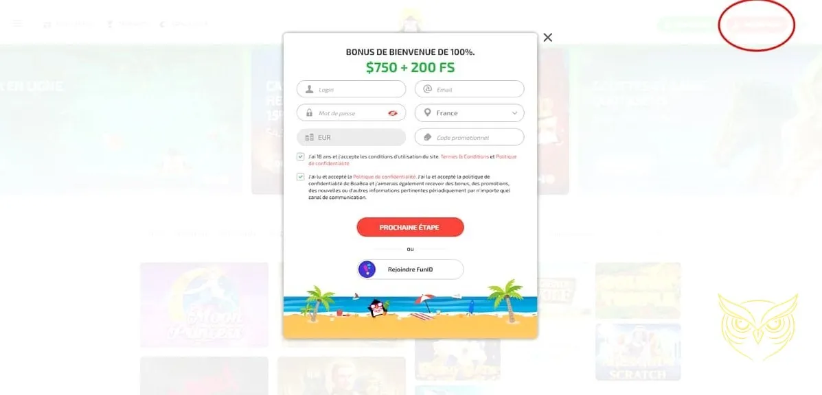 Icône du programme Club VIP de Boaboa Casino