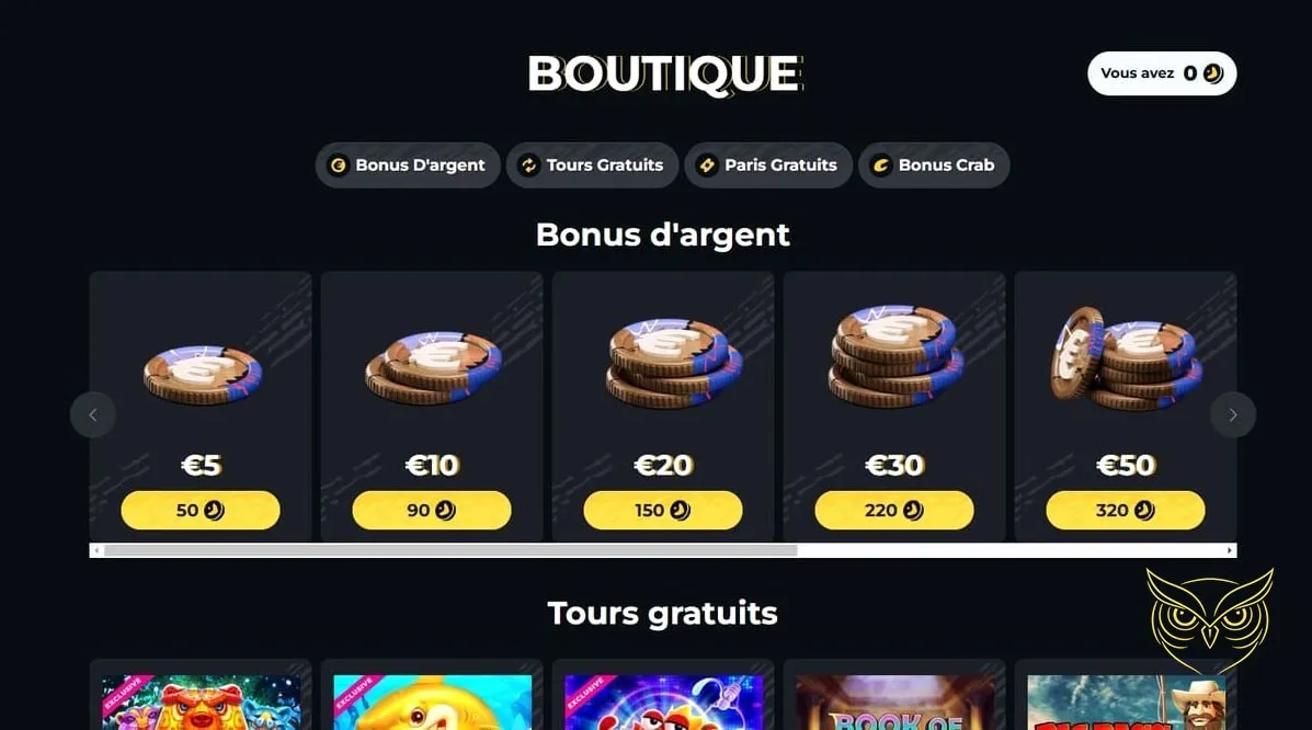 Icône de la section Live Casino Boomerang