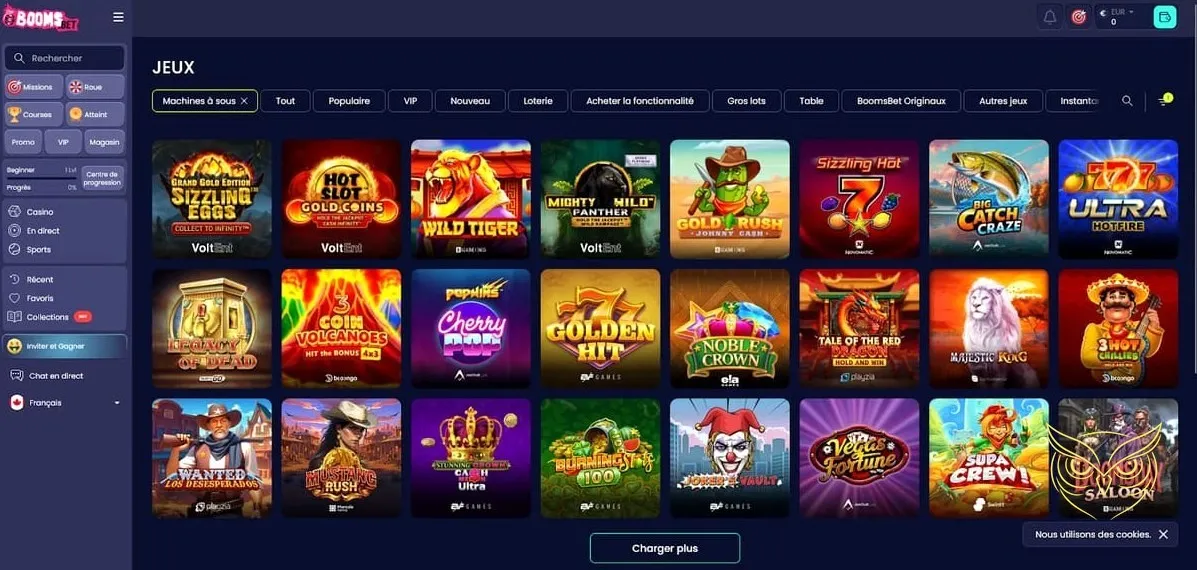 Icône de l'espace VIP du casino Boomsbet Casino