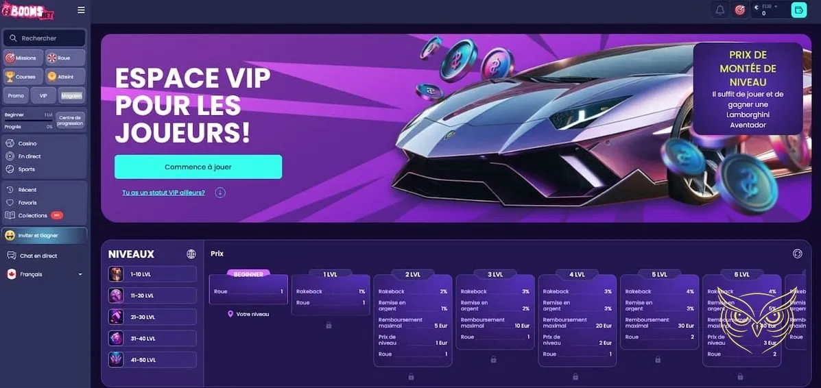 Image des 3 bonus de bienvenue Boomsbet Casino