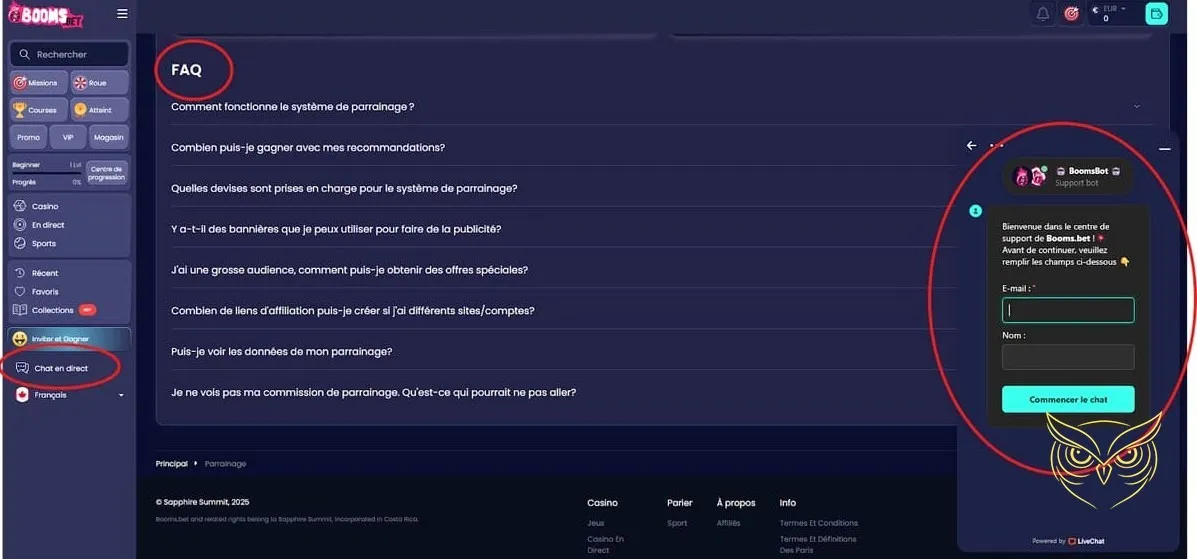 Image des 3 bonus sportifs Boomsbet Casino