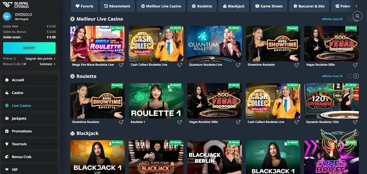 Image du jeu Bonus Crab Buran Casino