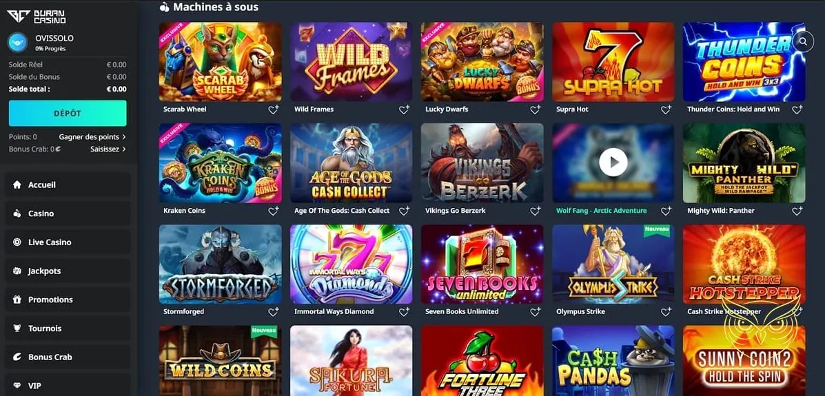 Icône pour les dépôts Buran Casino