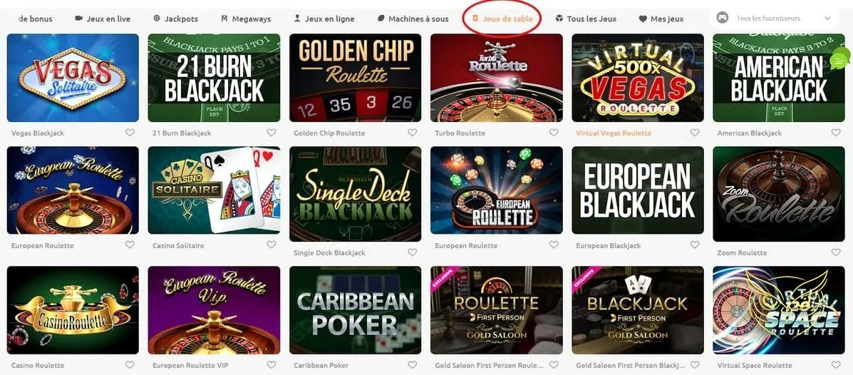 Visuel des tournois disponibles sur Cadoola Casino.