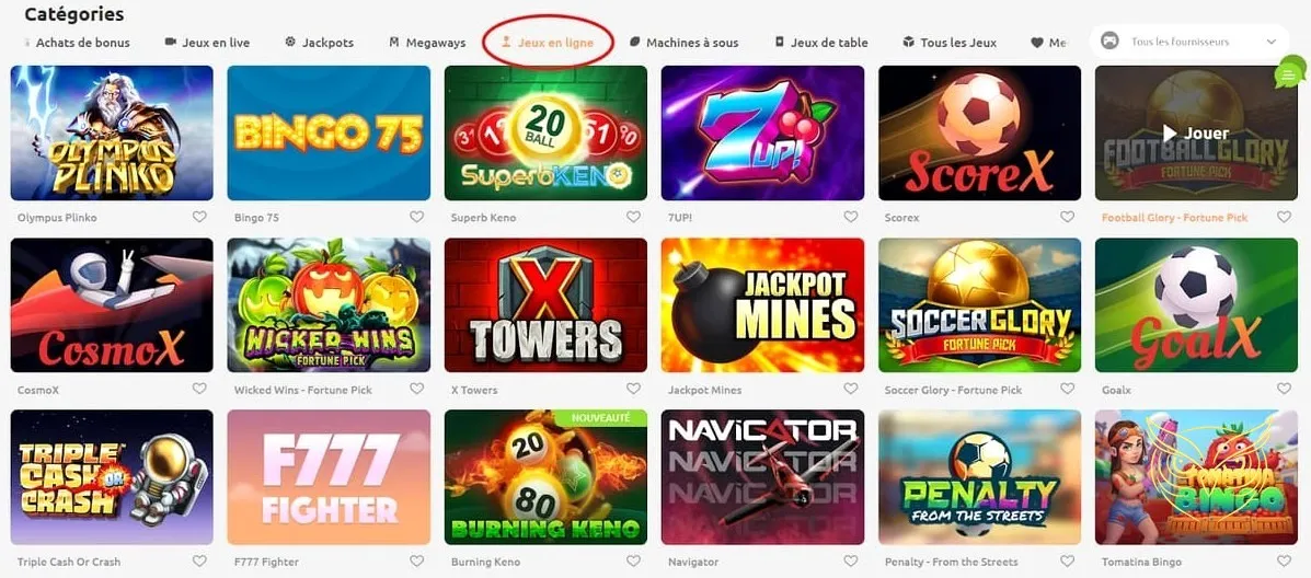 Tableau des niveaux VIP de Cadoola Casino.