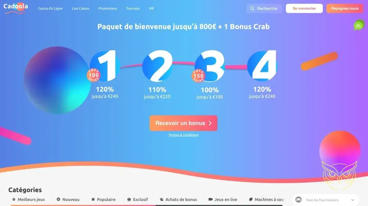 Logo officiel du casino Cadoola