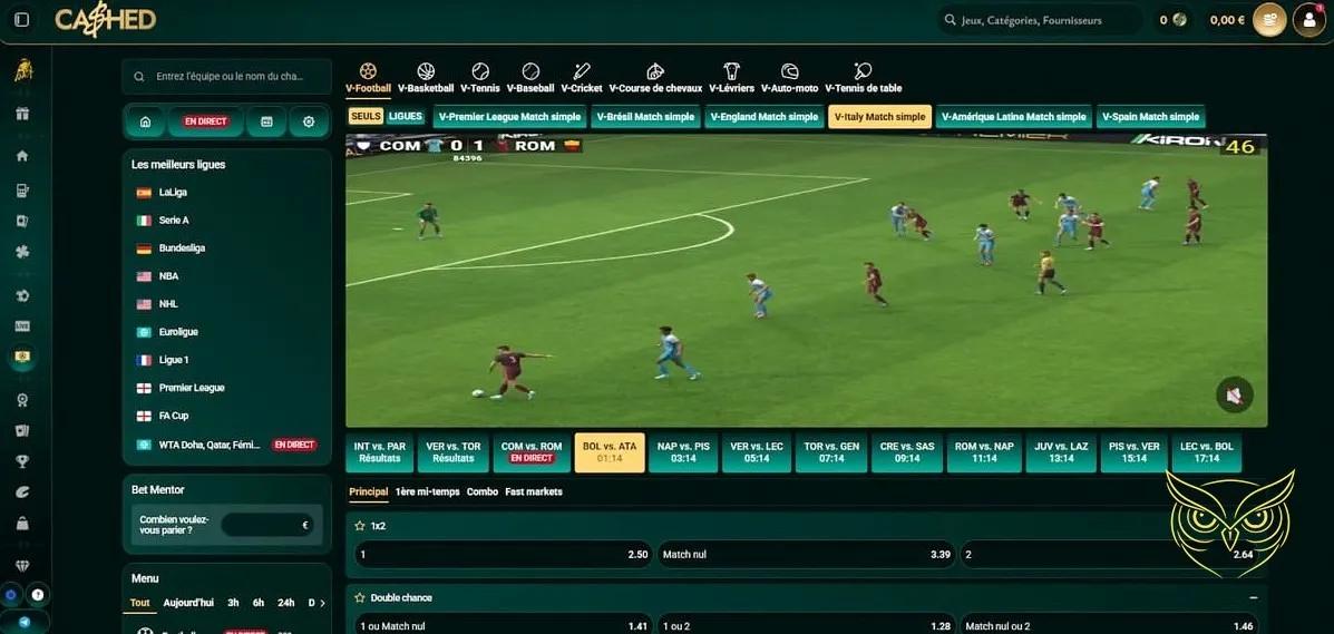 Méthodes de dépôt Cashed Casino.