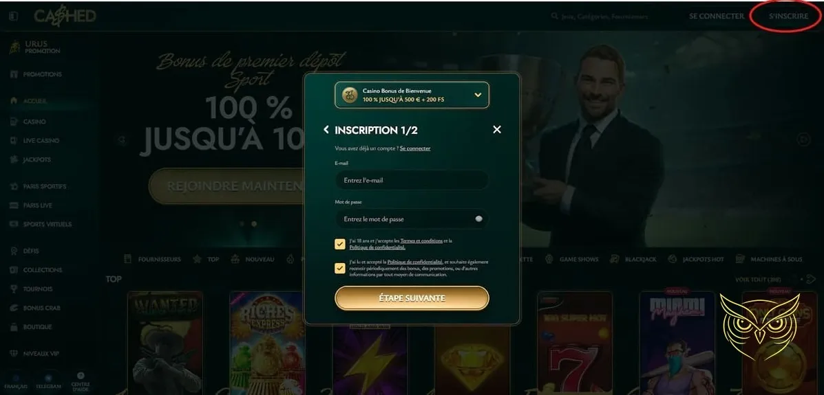 Liste des autres promotions Cashed Casino.