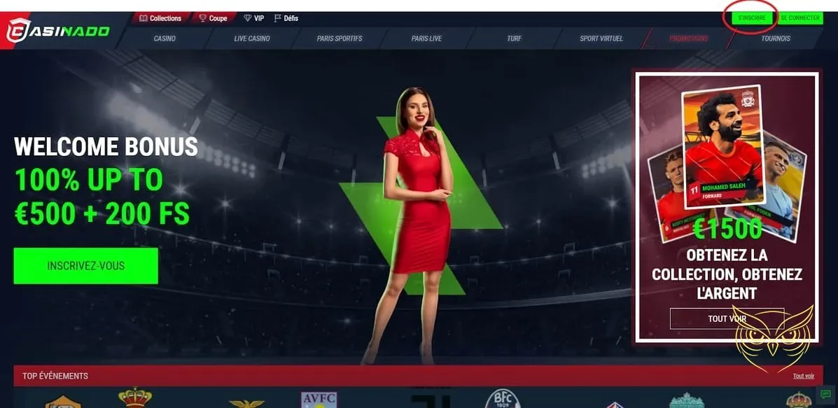 Sélection de machines à sous du Casinado Casino