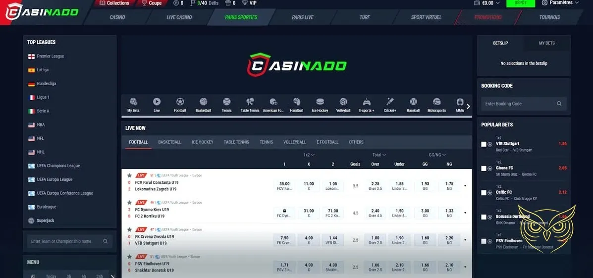 Présentation de la collection de cartes Casinado Casino