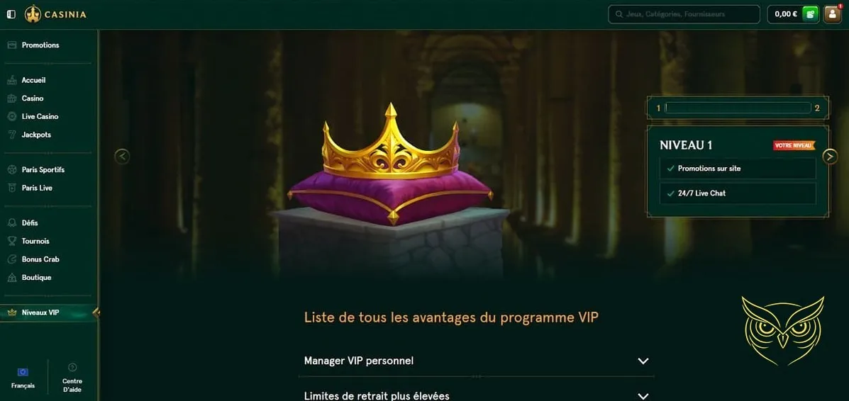 Icône des paris sportifs du casino Casinia