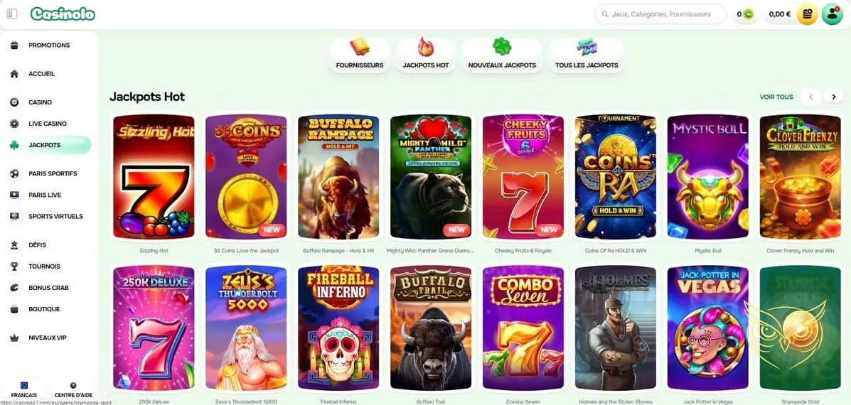 Icône des promotions du casino Casinolo
