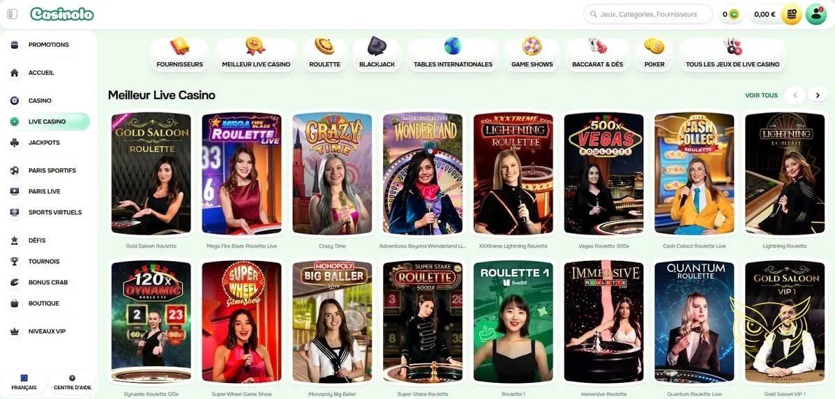 Icône des défis du casino Casinolo