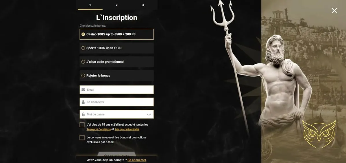 Icône du bonus de bienvenue Casinoly Casino