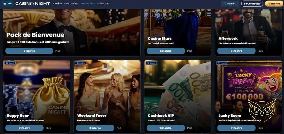 Icône de la catégorie machines à sous Casino Night