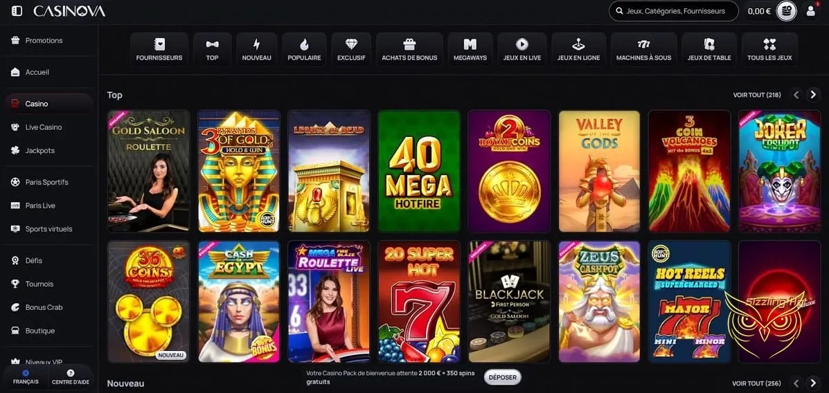 Icône des Sports virtuels sur Casinova Casino