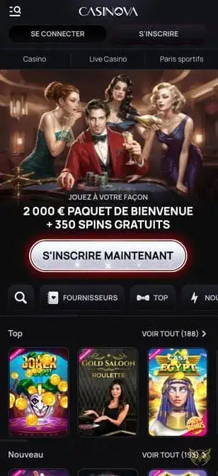 Logo de l'application mobile Casinova Casino