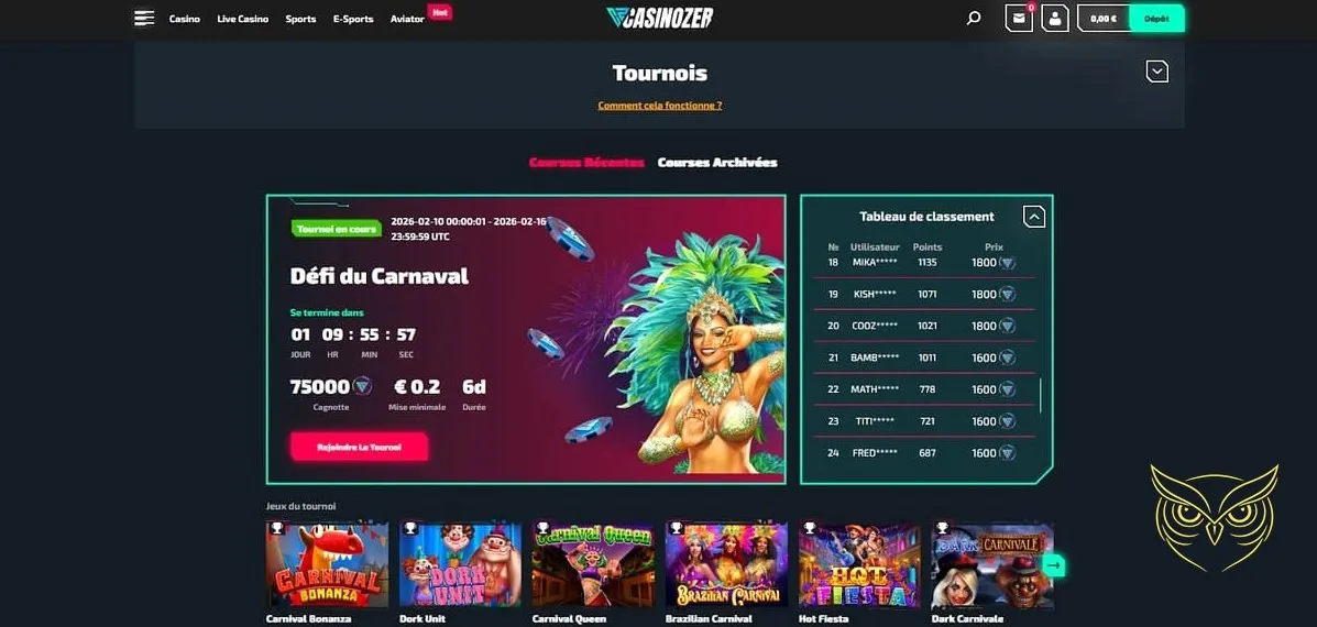 Icône du service client Casinozer Casino